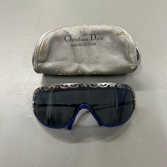 Vintage Christian Dior Mask Wrap Sunglasses - Picture 1 of 9